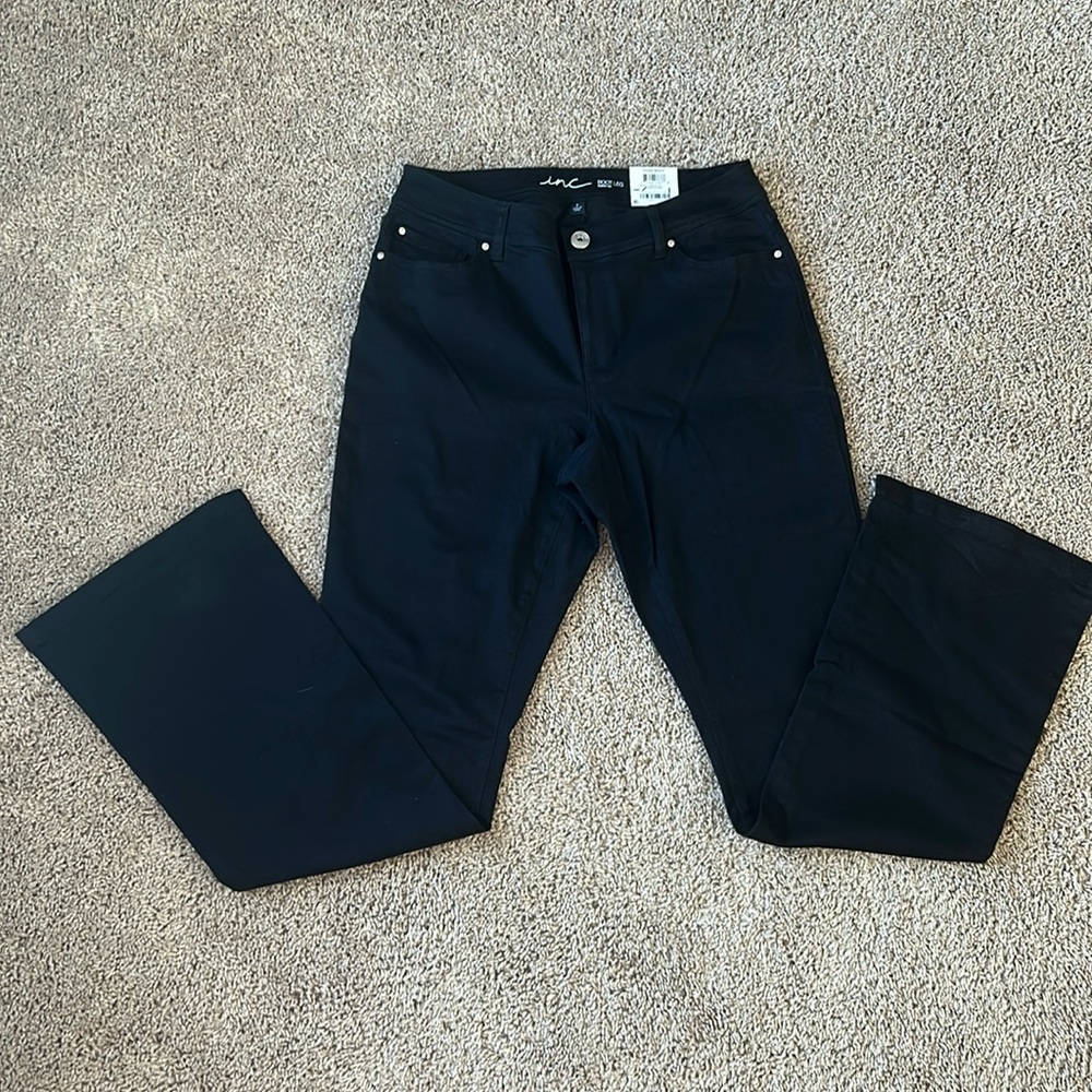 NWT INC Black Jeans Boot Leg/Curvy Fit